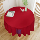 Custom Red Light Purple Round Table Cloth