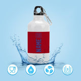 Custom Red Light Purple Sports Bottle
