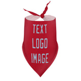 Custom Red Light Blue Pet Scarf