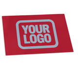 Custom Red Light Blue Flag