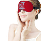 Custom Red Light Blue Sleep Mask