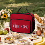 Custom Red Light Blue Lunch Bag