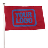 Custom Red Sky Blue Flag