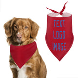 Custom Red Sky Blue Pet Scarf