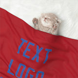 Custom Red Sky Blue Pet Blanket