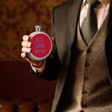 Custom Red Sky Blue Hip Flask