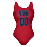 Custom Red Navy Swimsuit