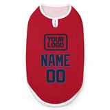 Custom Red Navy Pet Vest