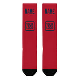 Custom Red Navy Knee-High Sock
