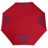Custom Red Blue Automatic Umbrella