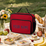 Custom Red Blue Lunch Bag