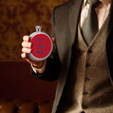 Custom Red Blue Hip Flask