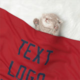 Custom Red Blue Pet Blanket