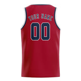 Custom Red & Blue Colors Design Sports Basketball Jersey