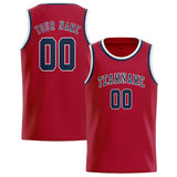 Custom Red & Blue Colors Design Sports Basketball Jersey