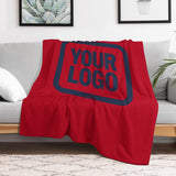 Custom Red Blue Blanket