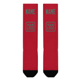 Custom Red Blue Green Knee-High Sock