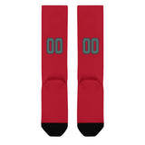 Custom Red Blue Green Knee-High Sock