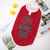 Custom Red Blue Green Pet Vest