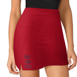 Custom Red Navy A-Line Skort