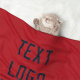 Custom Red Navy Pet Blanket