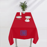 Custom Red Navy Square Table Cloth