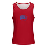 Custom Red Sky Blue Men's Tank Top