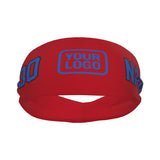 Custom Red Sky Blue Sports headband