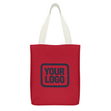 Custom Red Sky Blue Canvas Tote Bag