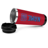 Custom Red Sky Blue Stainless Steel Water Cup