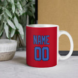 Custom Red Sky Blue Mug