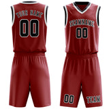 Custom Red Navy Basketball Set