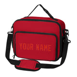 Custom Red Orange Red Lunch Bag