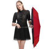 Custom Red Orange Red Automatic Umbrella