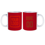 Custom Red Coral Red Mug