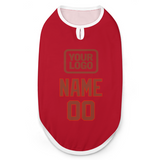 Custom Red Coral Red Pet Vest