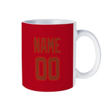 Custom Red Coral Red Mug