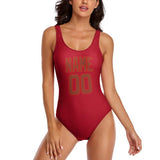 Custom Red Coral Red Swimsuit