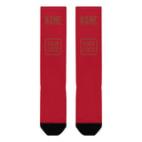 Custom Red Coral Red Knee-High Sock