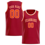 Custom Red & Orange Red Colors Design Sports Basketball Jersey