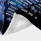 Gifts for Granddaughter Blanket, “Never Forget That I Love You As You Grow Older”, From Grandparents, Birthday Christmas Graduation, Inspirational