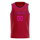 Custom Red & Pink Colors Design Sports Basketball Jersey