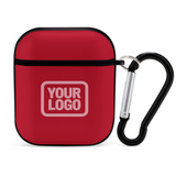 Custom Red Light Pink AirPods Case