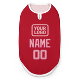 Custom Red Light Pink Pet Vest