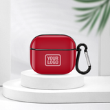 Custom Red Light Pink AirPods Case (3rd Generation)