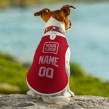 Custom Red Light Pink Pet Vest