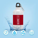 Custom Red Light Pink Sports Bottle