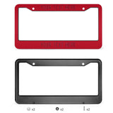 Custom Red Crimson Red License Plate Frame
