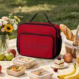 Custom Red Crimson Red Lunch Bag