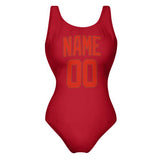 Custom Red Orange Red Swimsuit